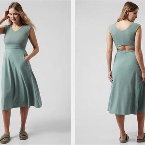Athleta Ryder Dress Large TALL minimalist grey